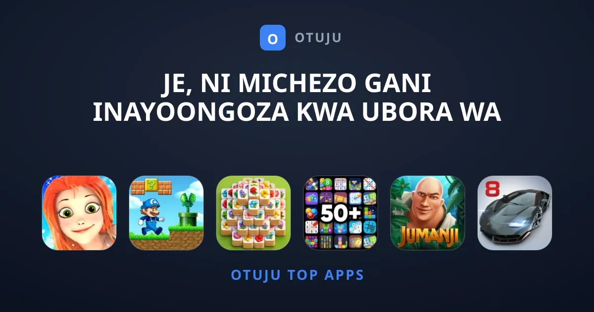 Je, ni Michezo Gani Inayoongoza kwa Ubora wa Juu Hivi Sasa?